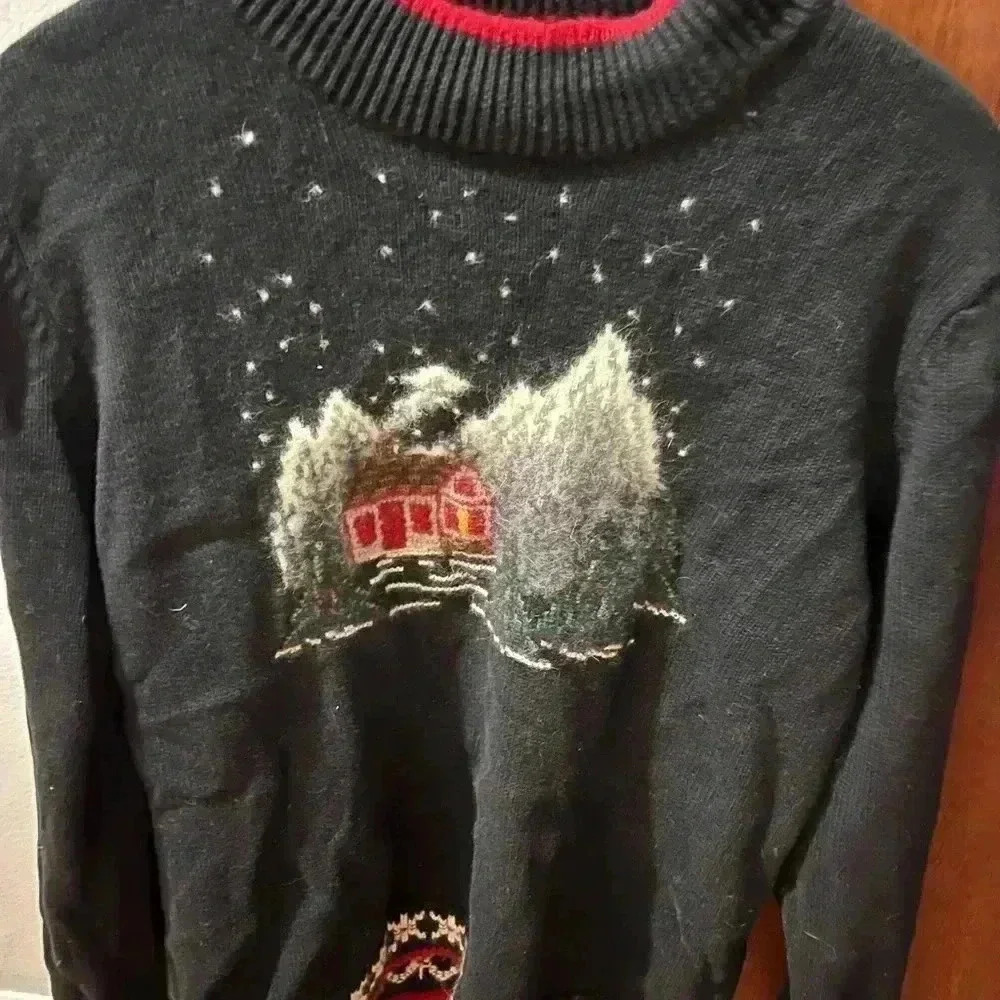 Orvis Men’s Vintage Christmas Sweater Blue M